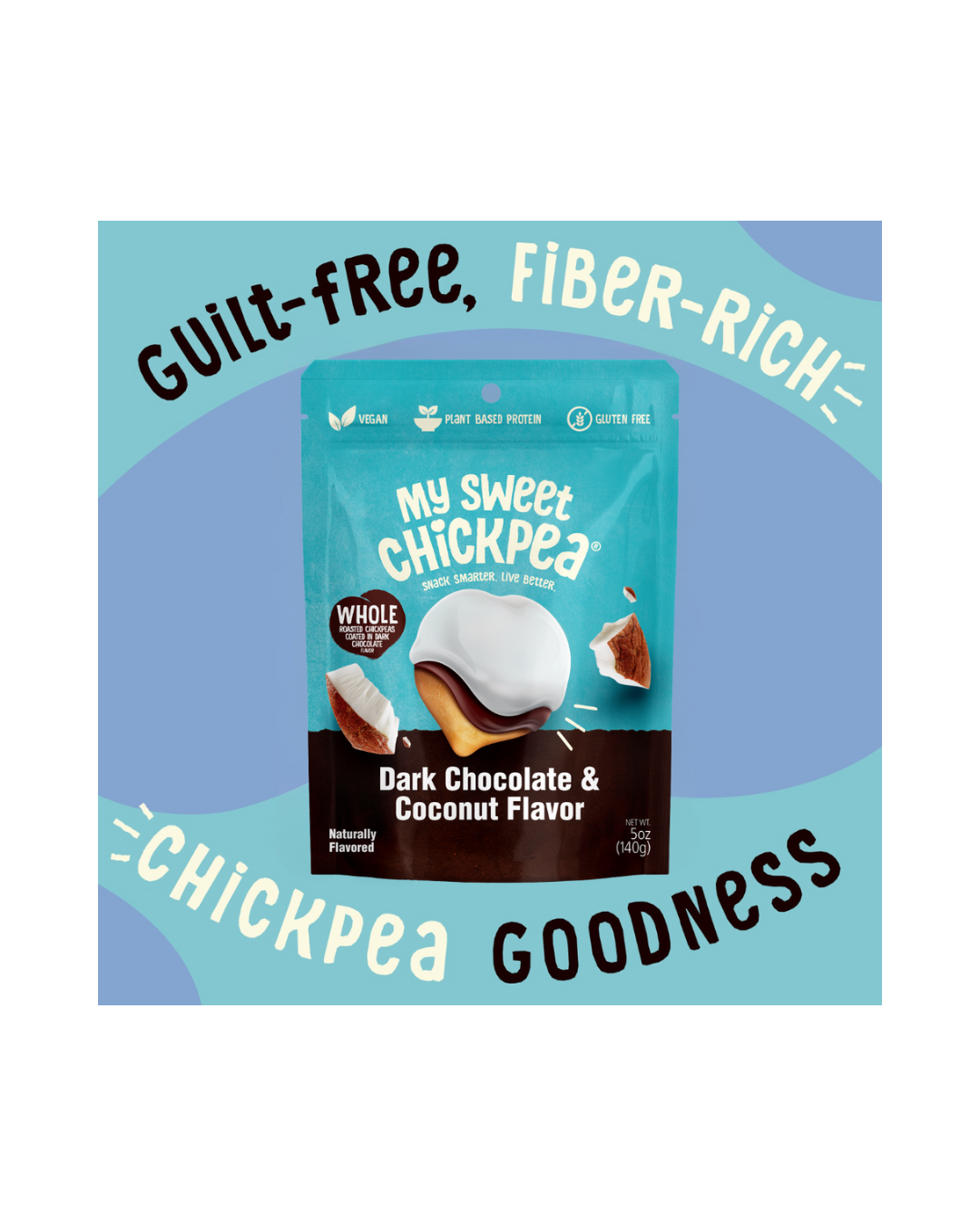 My Sweet Chickpea - Dark Chocolate & Coconut Flavor