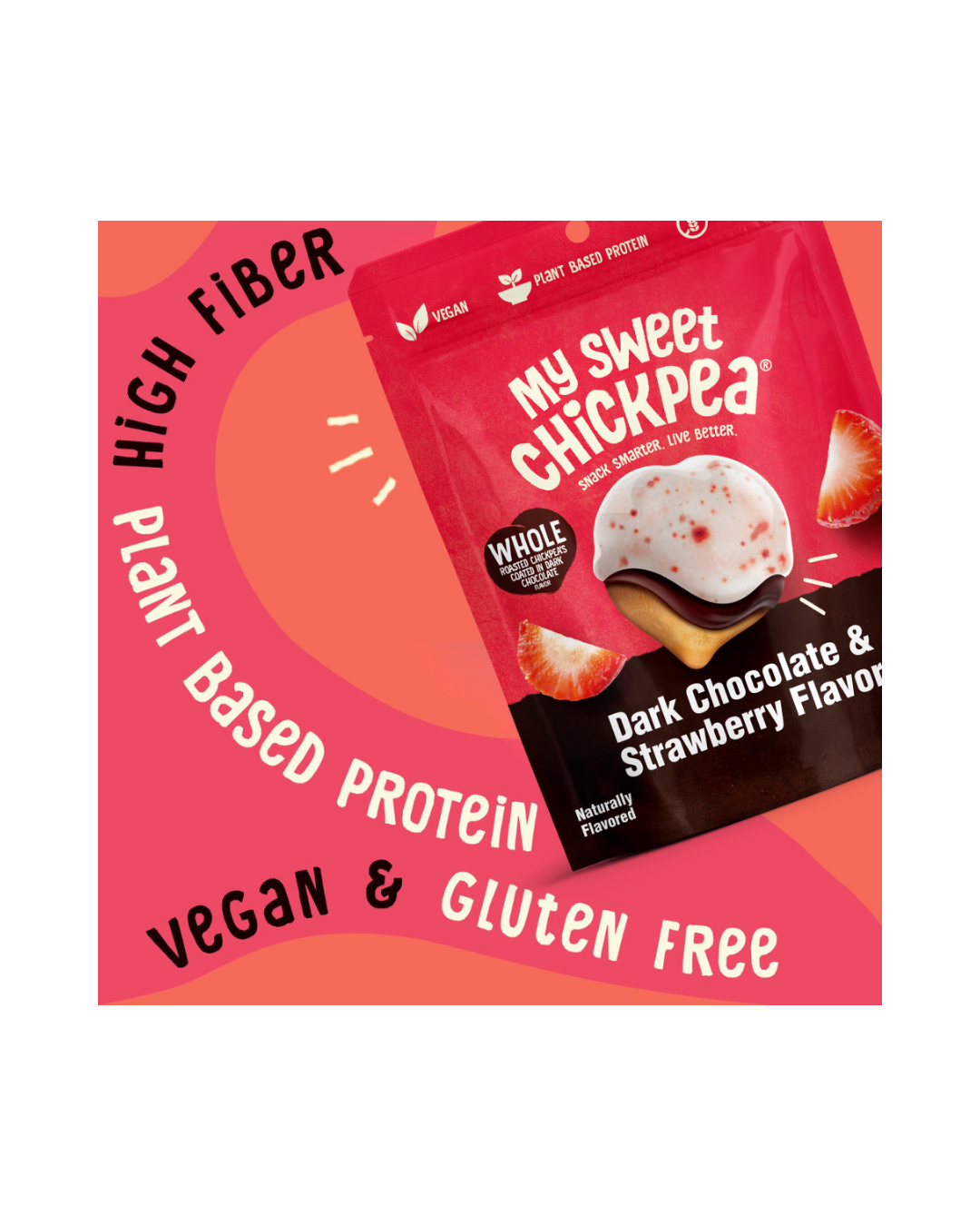 My Sweet Chickpea - Dark Chocolate & Strawberry Flavor