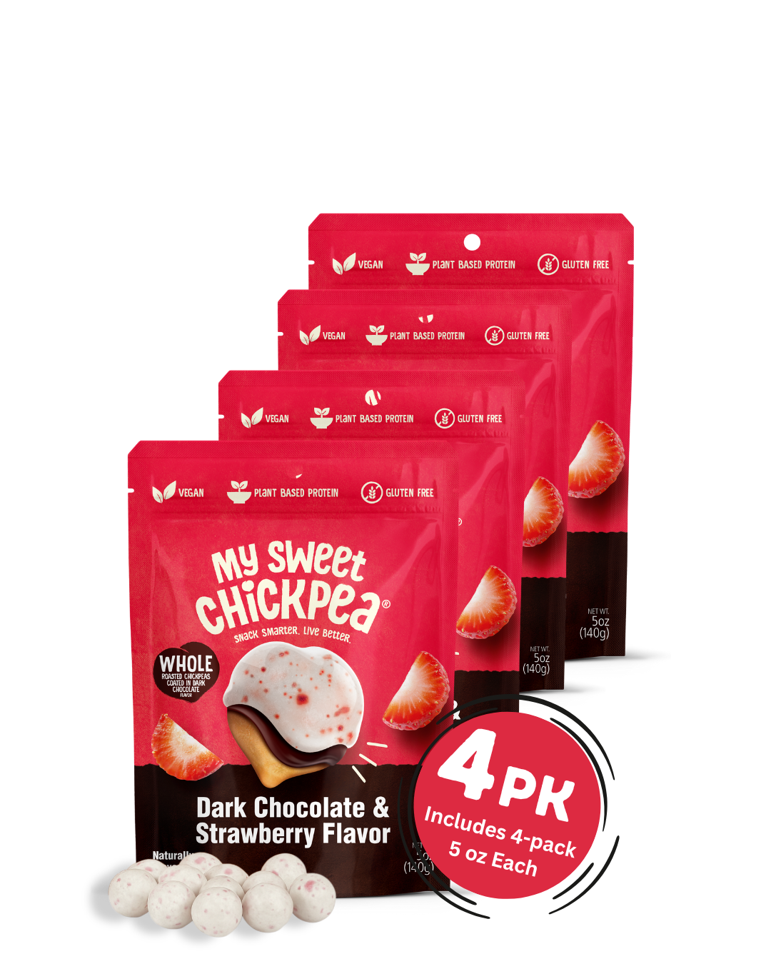 My Sweet Chickpea - Dark Chocolate & Strawberry Flavor