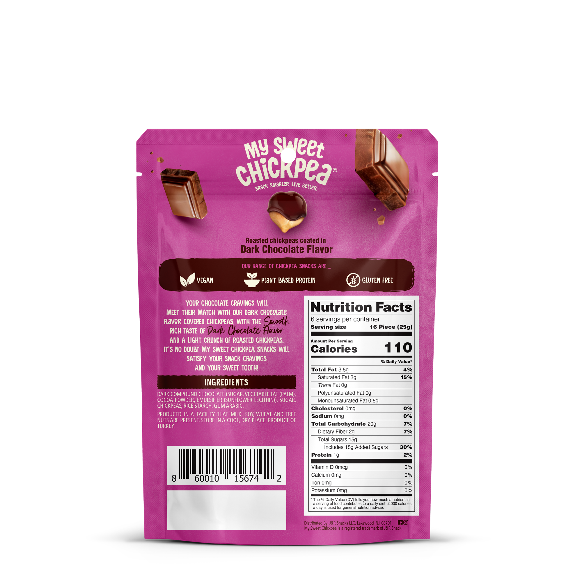 My Sweet Chickpea - Dark Chocolate Flavor