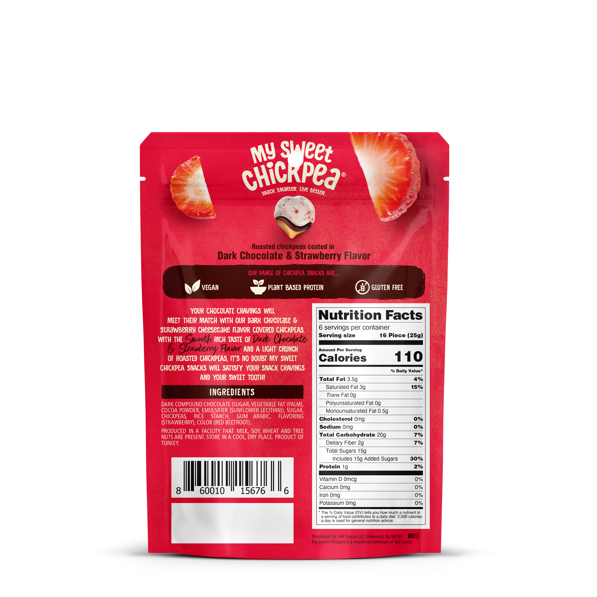 My Sweet Chickpea - Dark Chocolate & Strawberry Flavor